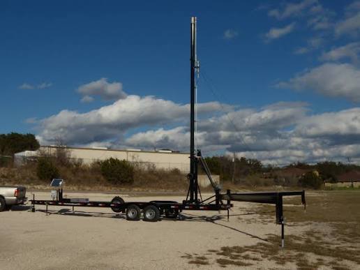 Standalone trailer-mounted flare stack